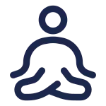 Meditation Round SVG Icon